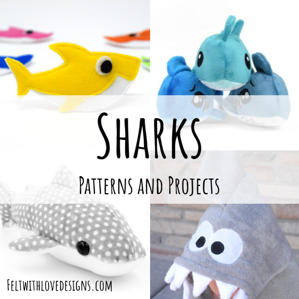 shark stuffed animal pattern