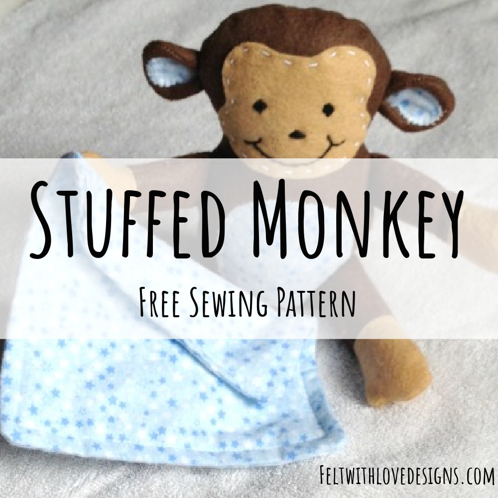 Felt animal stuffies so you can create your own crafting companion