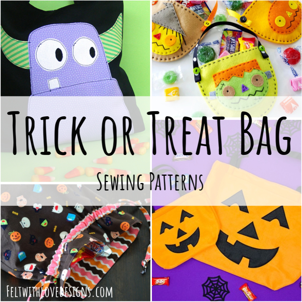 Easy No Sew DIY Trick or Treat Bags
